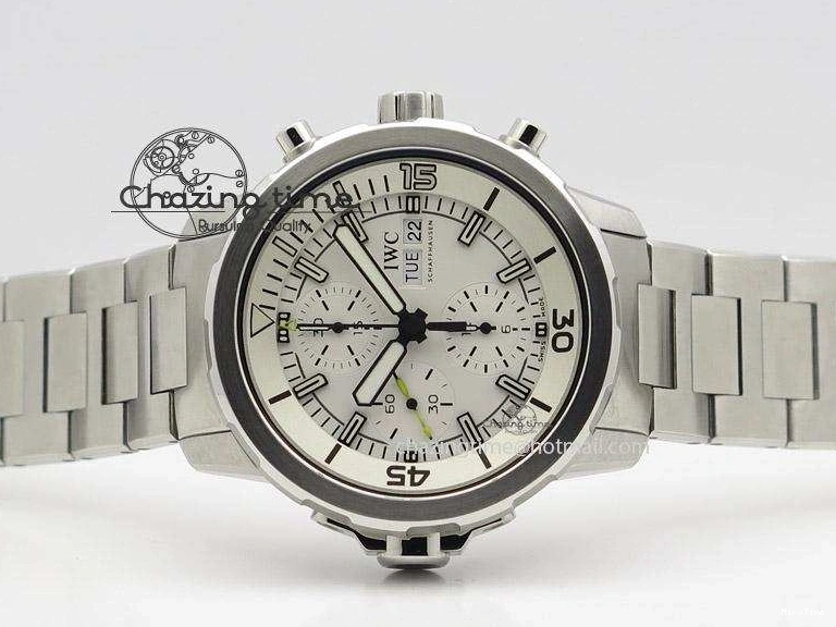 MIROTIME 0228 Versatile Aquatimer Chrono IW376803 V6F 1:1 Best Edition White Dial On SS Bracelet A 7359